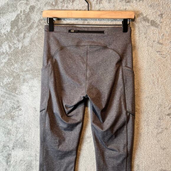 Lululemon Speed Up Tights Heathered Black Gray Size 6 Tall 31” - Picture 2 of 8